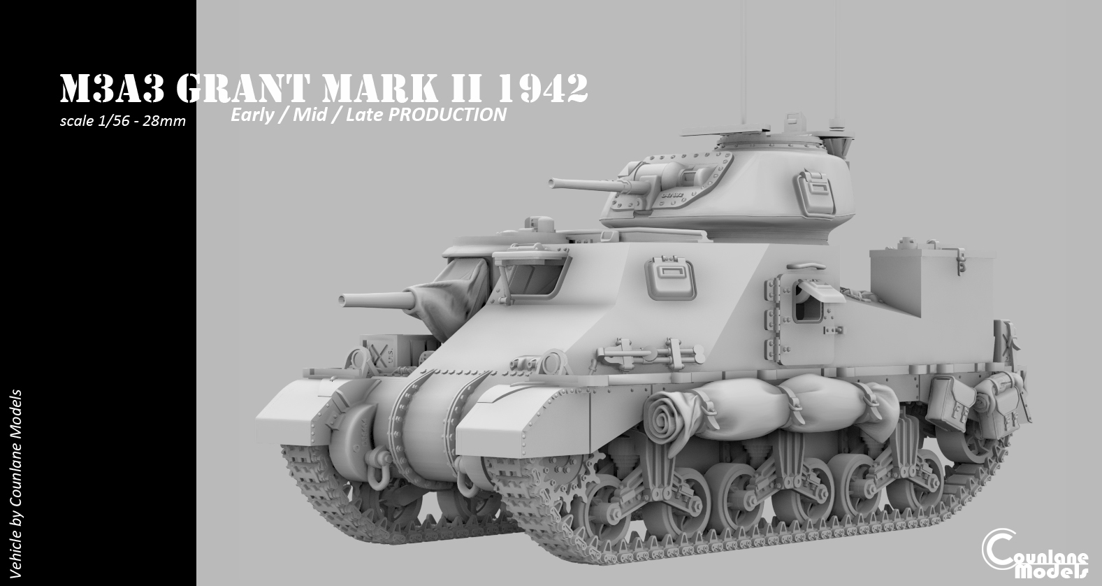 M3A3 Grant mark II early/mid/late prod 1942